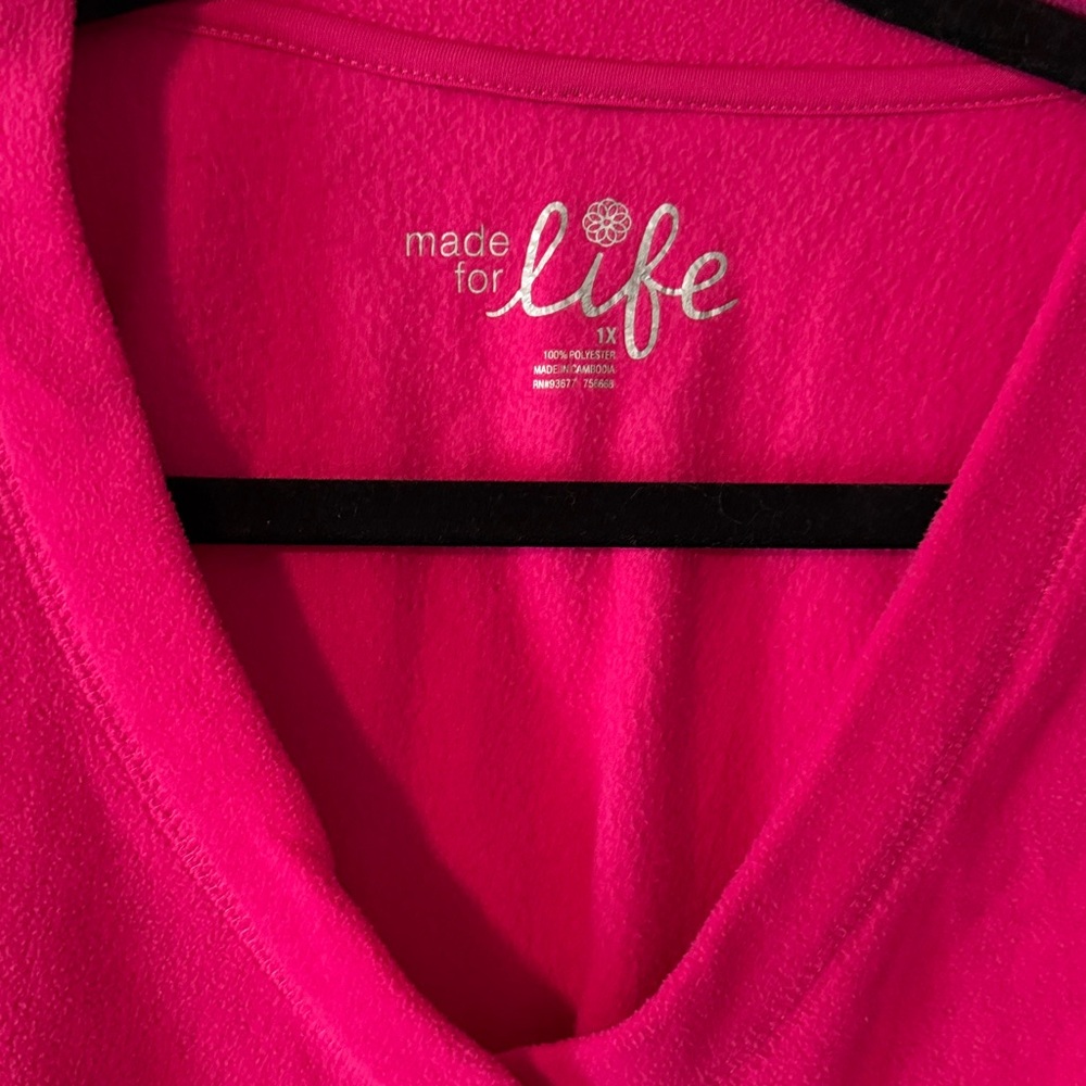 V-Neck fleece sweatshirt - Picture 2 of 2